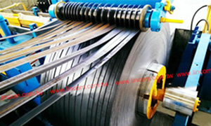 Medium coil slitting for making flat bar.