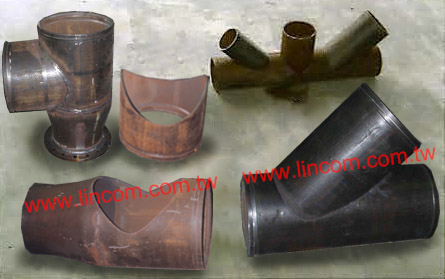 CNC pipe cutting machine, round pipe cutting end product.