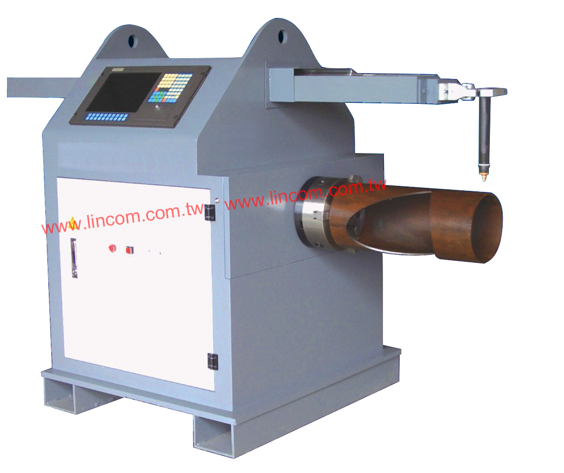 CNC pipe cutting machine, portable type. Pipe drilling and pipe end cutting is applicable by plasma/ flame.