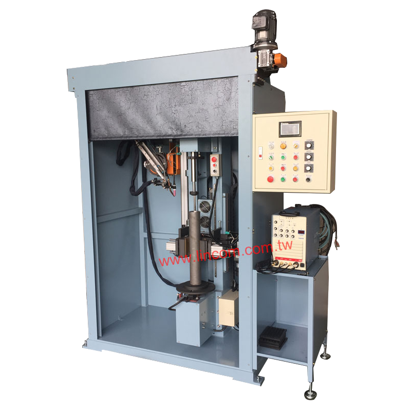 Vertical argon auto welder, with full cover head auto change type.