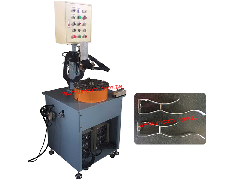 Argon auto welder, twin gun type.