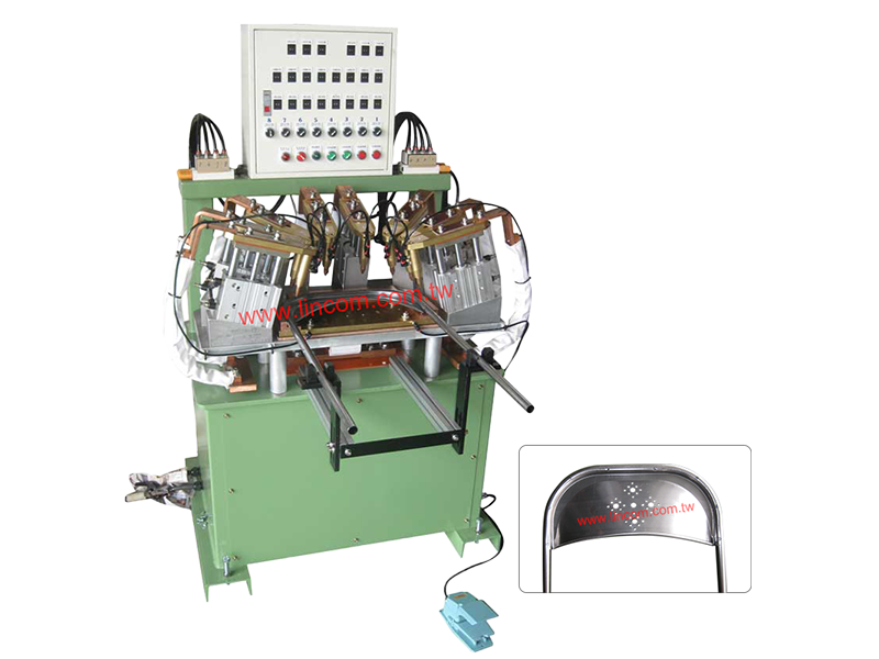 Multi head spot welder for chair.