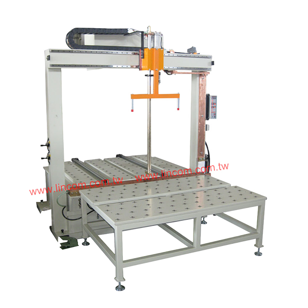 XY axis movement spot welder.