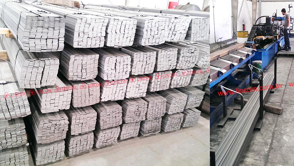 Flat bar processing machineries.