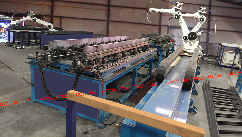 Our automated welding system adopts robot welder for scaffolding welding.