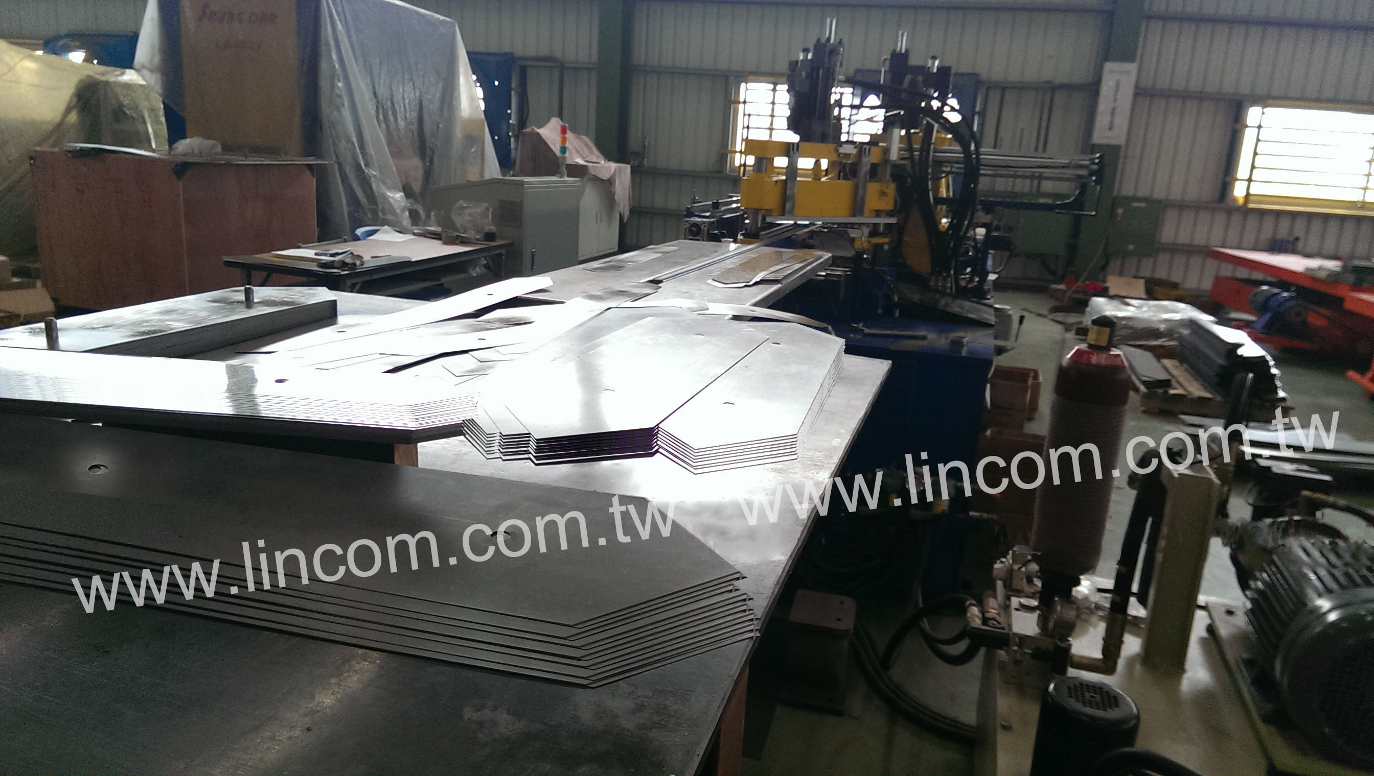 Circuit transformer panel making line.