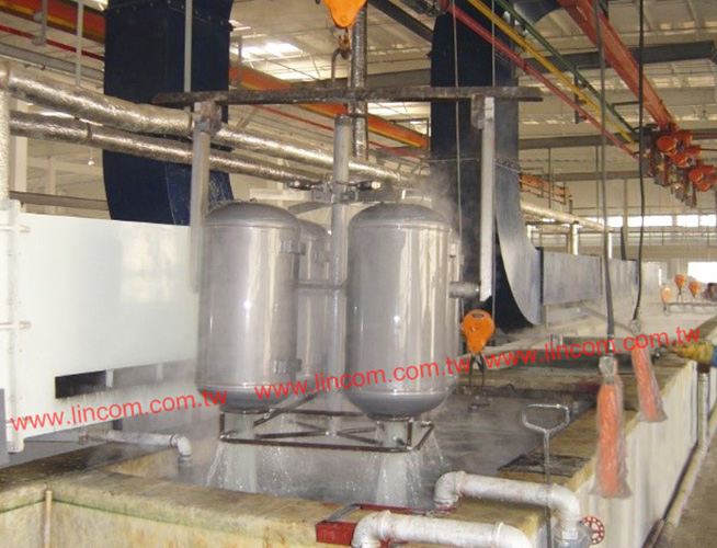 Enameling machine full line for water heater inner tank manufacturing whole plant equipment.