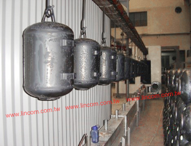 Enameling machine full line for water heater inner tank manufacturing whole plant equipment.