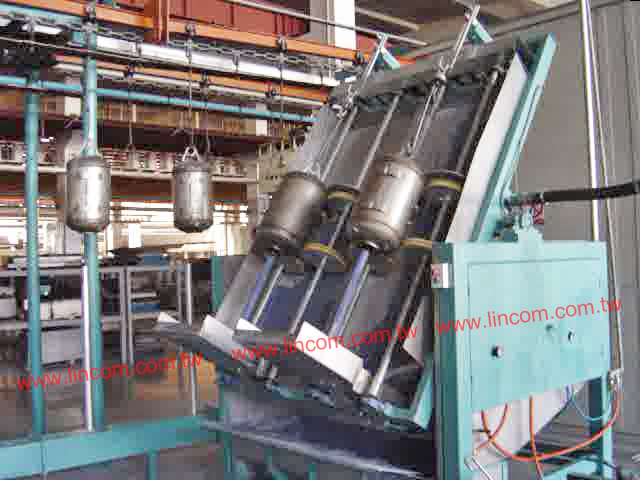 Hanging type tunnel drying equipment in the enameling machine full line for water heater inner tank manufacturing whole plant equipment.