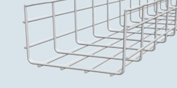 Different sizes of wire cable tray 3d detail drawing.