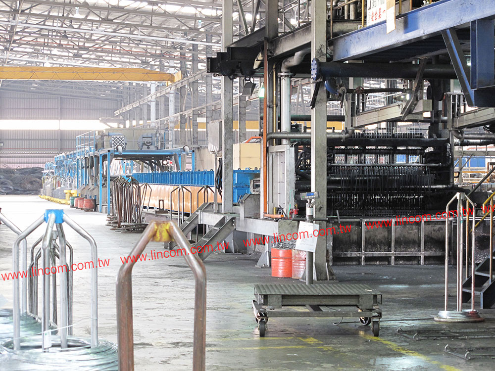Hot dip galvanizing plant for galvanized steel wire, hard drawn wire (high carbon wire, low carbon wire).